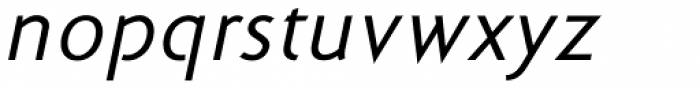 Cyan Sans Italic Font LOWERCASE