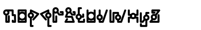Cyber Aliens Font LOWERCASE