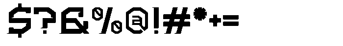 Cyber Blade Font OTHER CHARS