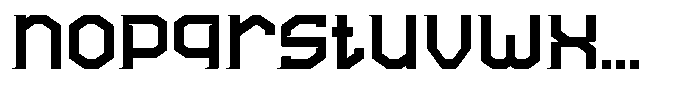 Cyber Blade Font LOWERCASE