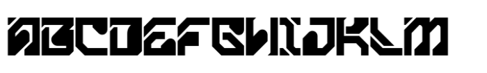 Cyber Cipher Font UPPERCASE