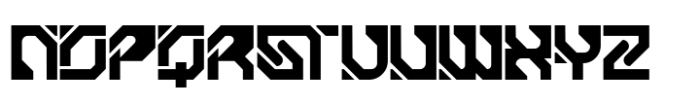 Cyber Cipher Font UPPERCASE