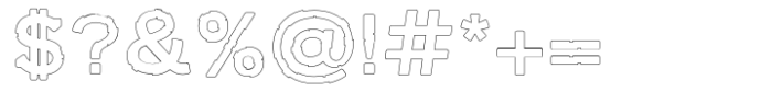 Cyber Hack Outline Font OTHER CHARS