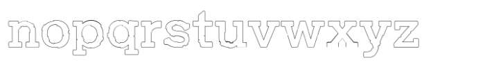 Cyber Hack Outline Font LOWERCASE