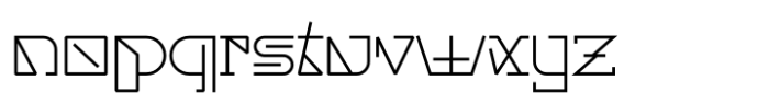 Cyber Megico OUTLINE Font LOWERCASE