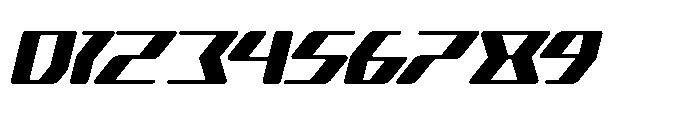 Cyber Motion Italic Font OTHER CHARS