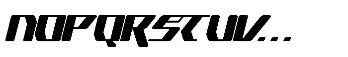Cyber Motion Italic Font UPPERCASE