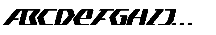 Cyber Motion Italic FONT