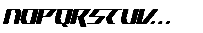 Cyber Motion Italic Font LOWERCASE