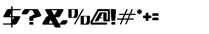 Cyber Motion Regular Font OTHER CHARS