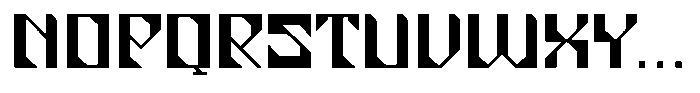 Cyber Pulse Font UPPERCASE