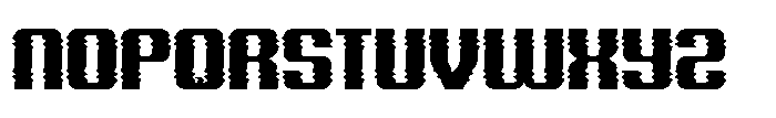 Cyber Security Distort Font UPPERCASE