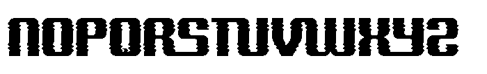Cyber Security Distort Font LOWERCASE