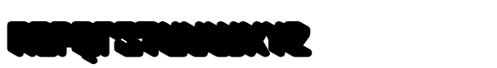 Cyber Techno Extrude Font LOWERCASE
