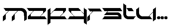 Cyber Tronic Font LOWERCASE