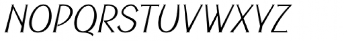 Cyceon Pro Light Italic Font UPPERCASE