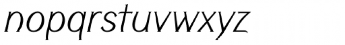 Cyceon Pro Light Italic Font LOWERCASE