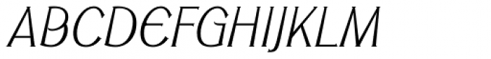 Cyceon Pro Light Msc Italic Font UPPERCASE
