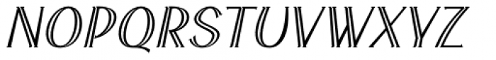 Cyceon Pro Strap Italic Font UPPERCASE