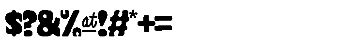 Cyclops Condensed Font OTHER CHARS