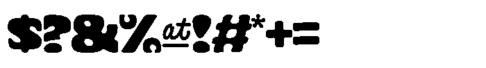 Cyclops Extended Font OTHER CHARS