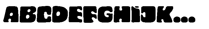 Cyclops Extended Font UPPERCASE