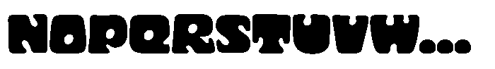 Cyclops Extended Font LOWERCASE