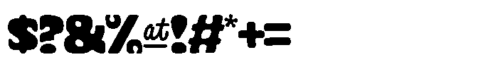 Cyclops Regular Font OTHER CHARS