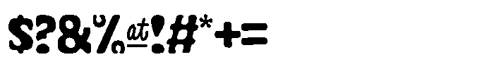 Cyclops Tiny Condensed Font OTHER CHARS