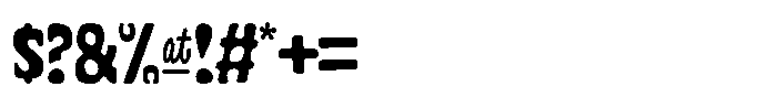 Cyclops Tiny Ultra Condensed Font OTHER CHARS