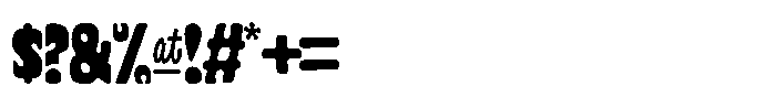Cyclops Ultra Condensed Font OTHER CHARS
