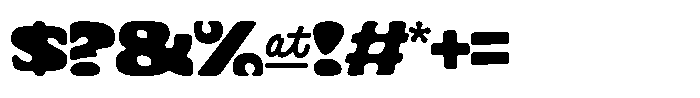 Cyclops Ultra Extended Font OTHER CHARS