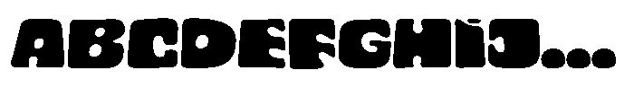 Cyclops Ultra Extended Font UPPERCASE
