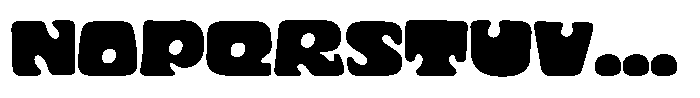 Cyclops Ultra Extended Font LOWERCASE