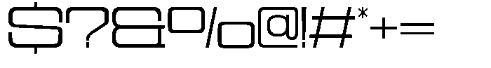 Cyfor Extra Light Font OTHER CHARS