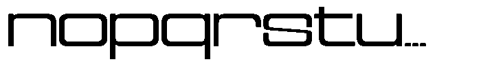 Cyfor Light Font LOWERCASE