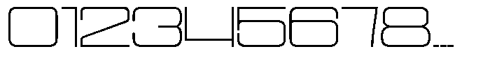 Cyfor Thin Font OTHER CHARS