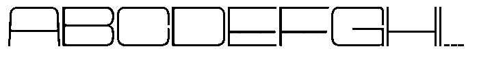 Cyfor Thin Font UPPERCASE