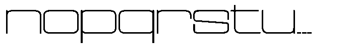 Cyfor Thin Font LOWERCASE
