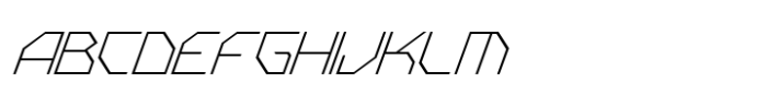 Cygun Light Condensed Oblique Font UPPERCASE