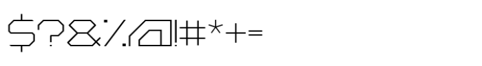 Cygun Thin Font OTHER CHARS