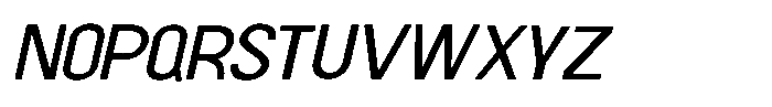 Cynera Obelique Font UPPERCASE