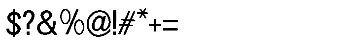 Cynera Regular Font OTHER CHARS