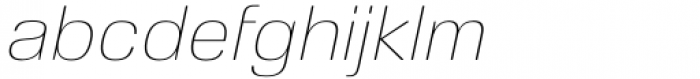 Cynosure Soft Thin Italic Font LOWERCASE