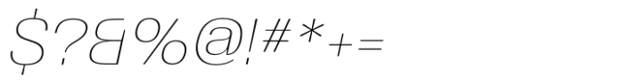 Cynosure Thin Italic Font OTHER CHARS