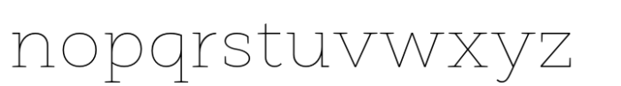 Cyntho Next Slab Thin Font LOWERCASE