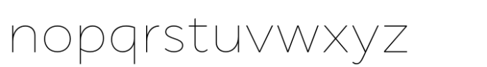 Cyntho Next Thin Font LOWERCASE