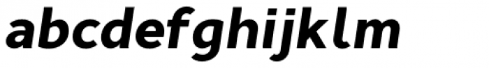 Cyntho Pro Black Italic Font LOWERCASE