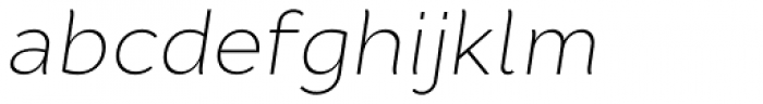 Cyntho Pro ExtraLight Italic Font LOWERCASE