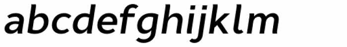 Cyntho Pro SemiBold Italic Font LOWERCASE